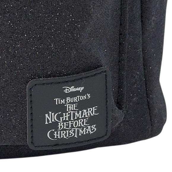 Bioworld Disney Jack Skellington Mini Backpack Glitter Black Nightmare New - Picture 4 of 16